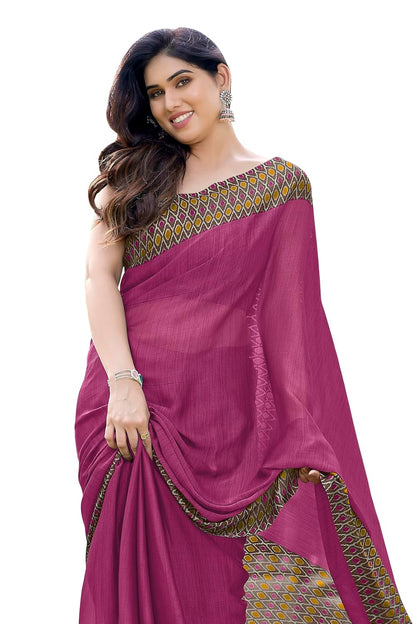 Printed Women's Saree with Blouse Piece