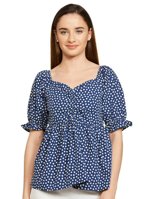 Symbol Women's Cotton Puff Sleeves