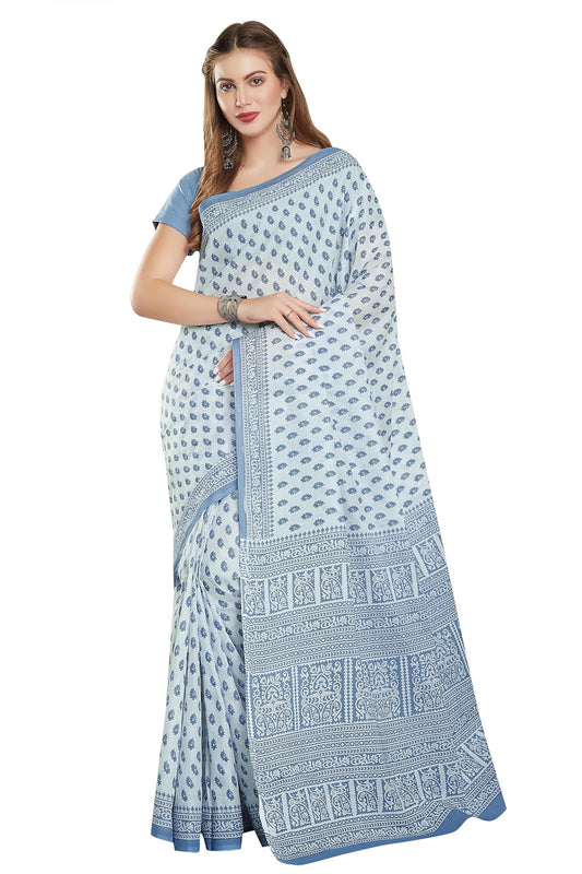 Women's Pure Cotton Printed saree