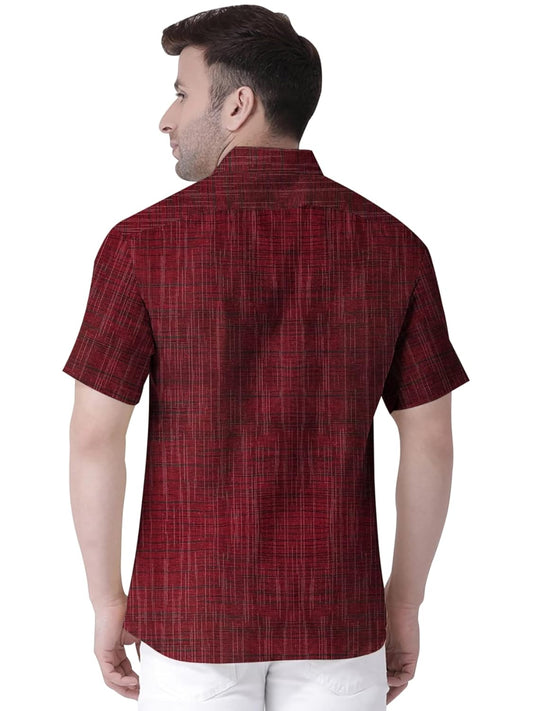 Men's Pure Khadie Cotton Regular Fit Half Sleeves