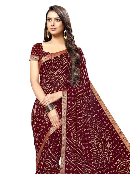 Women's Chiffon Saree With blouse