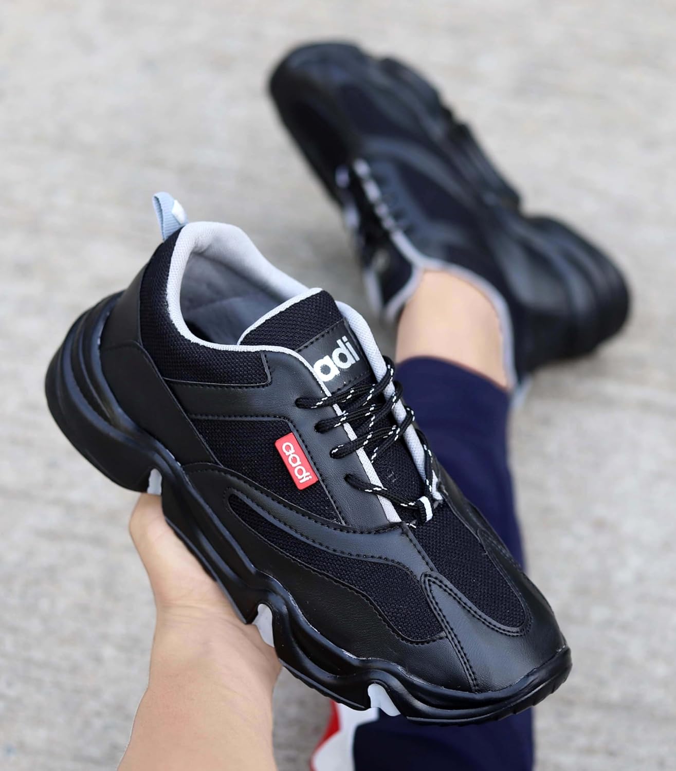 AADI Men's Synthetic Leather Outdoor Casual Shoes - alphahostel.in