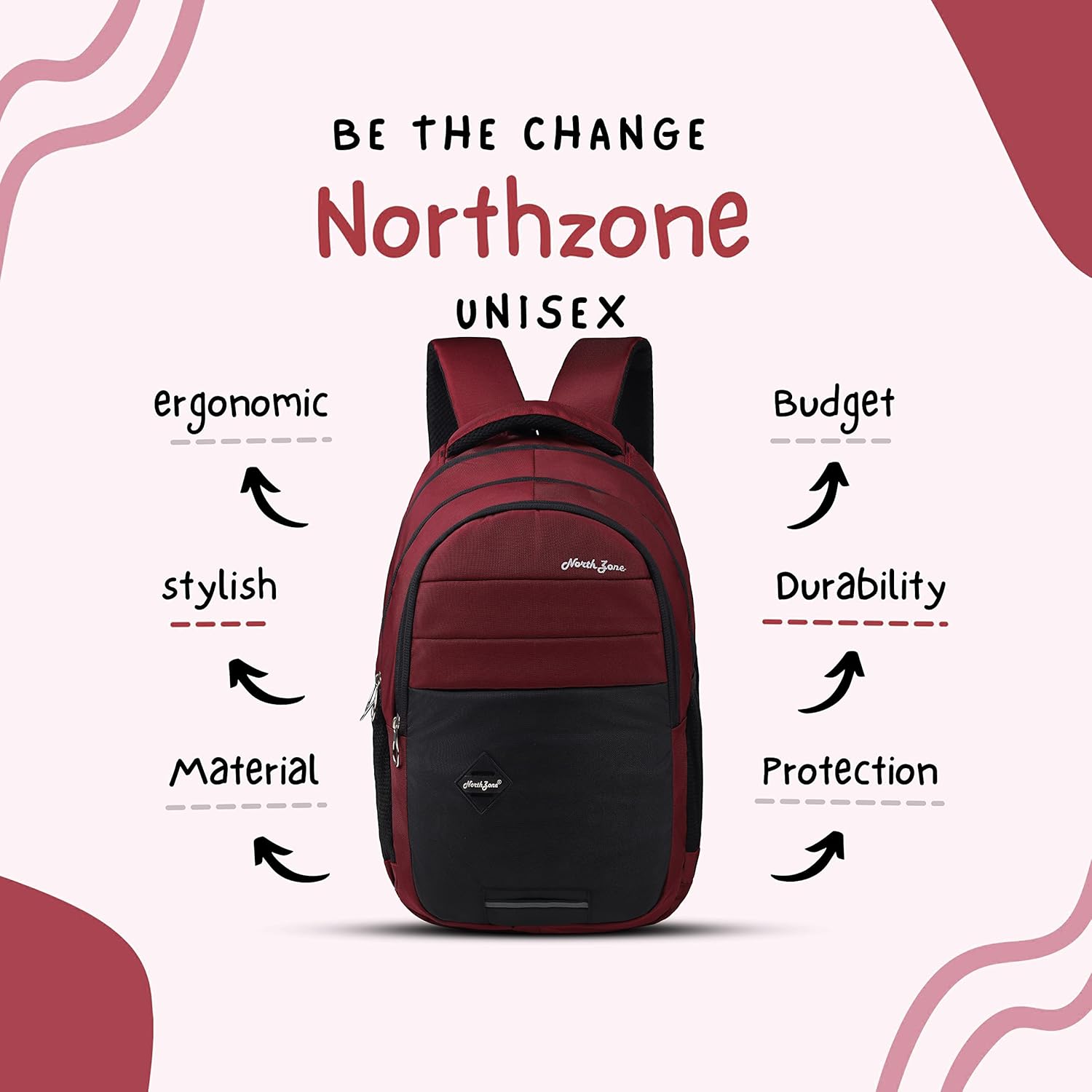 NORTH ZONE 30L Water Restant Office Laptop - alphahostel.in
