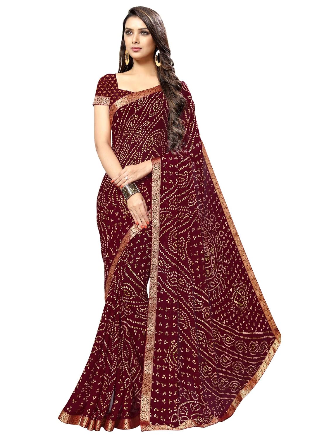 Women's Chiffon Saree With blouse