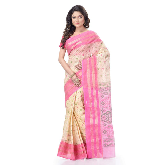 Women's Tant Cotton Saree Without Blouse Piece