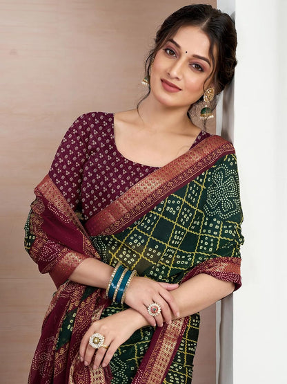 Women's Chiffon Printed Saree