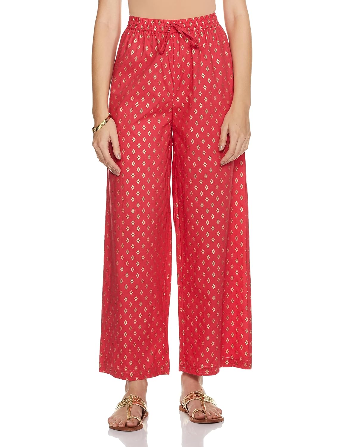 Myx Women's Solid Straight Printed Kurta and Pant