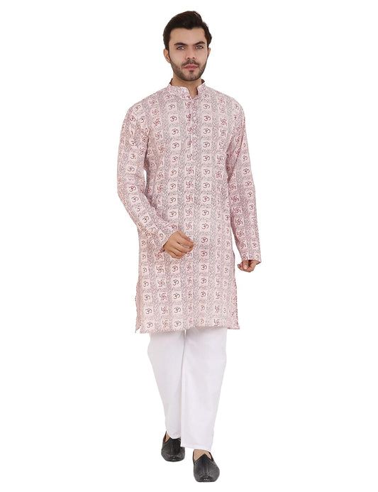 LATEST CHIKAN Men's Cotton Regular Kurta