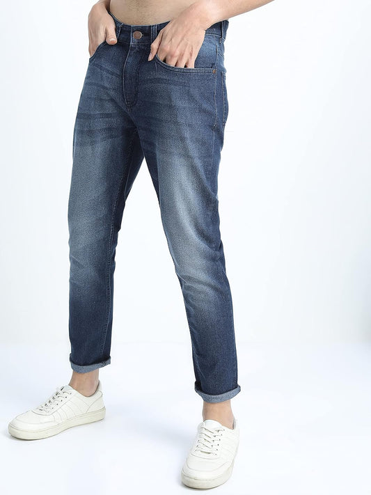 KETCH Men's Tapered Fit Mid Rise Jeans
