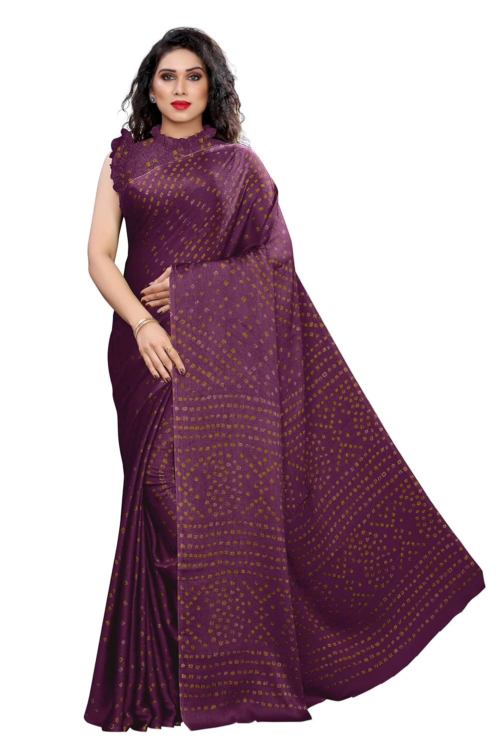 Women's Design  Printed Saree with Blouse Piece
