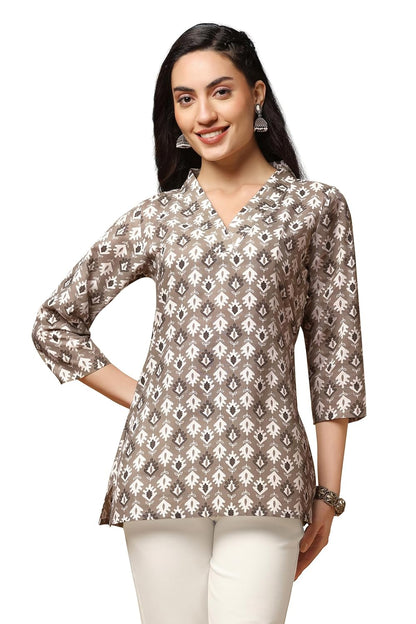 Fashion Dream Women's Cotton Regular Fit Tunic Top