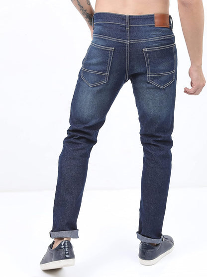 KETCH Men's Slim Fit Mid Rise Jeans