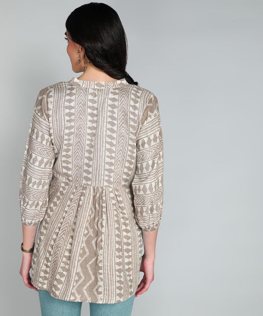 itshe Summer wear Print Cotton Short Kurti for Women