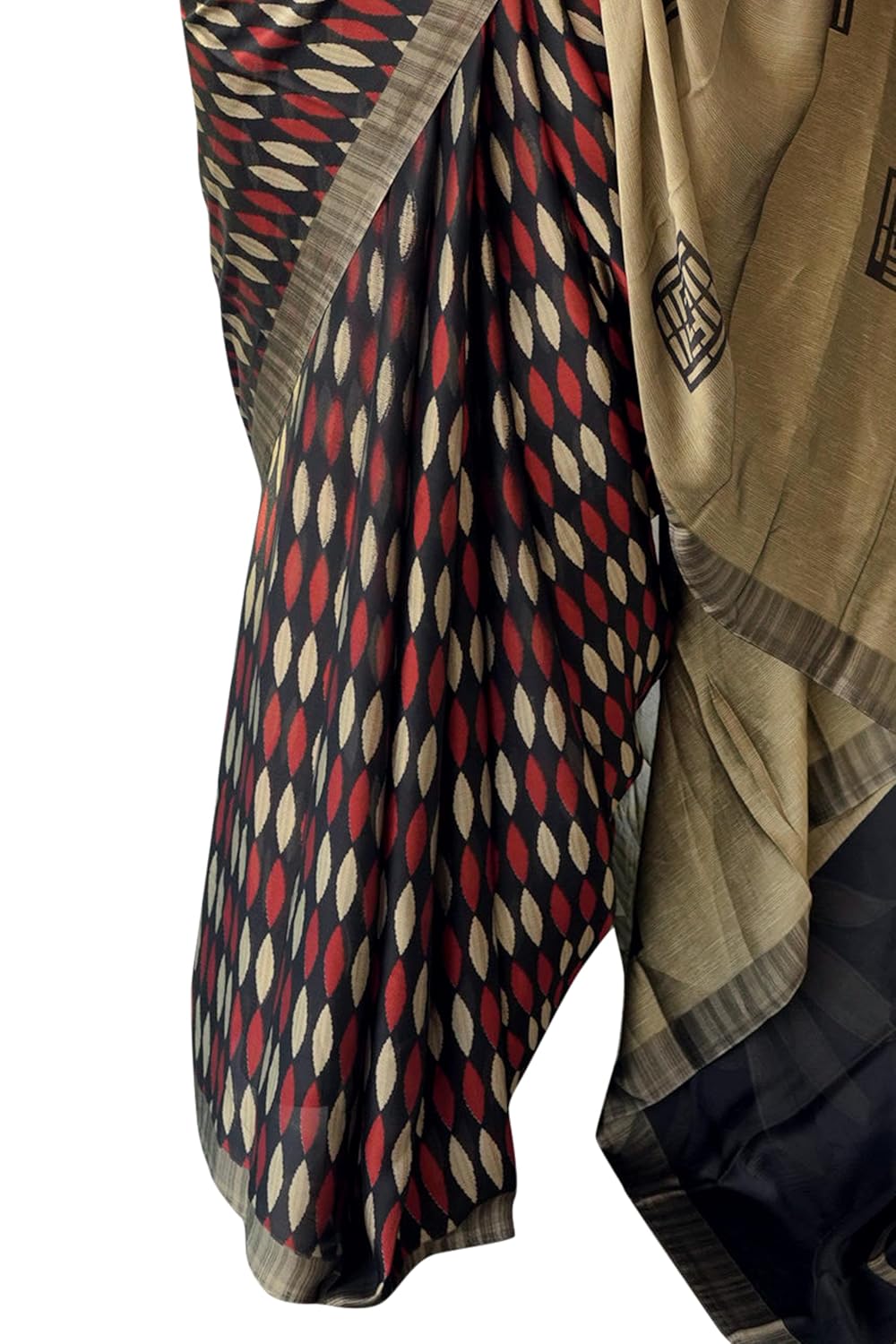 FASHION Women's  Floral Printed Saree with Blouse Piece