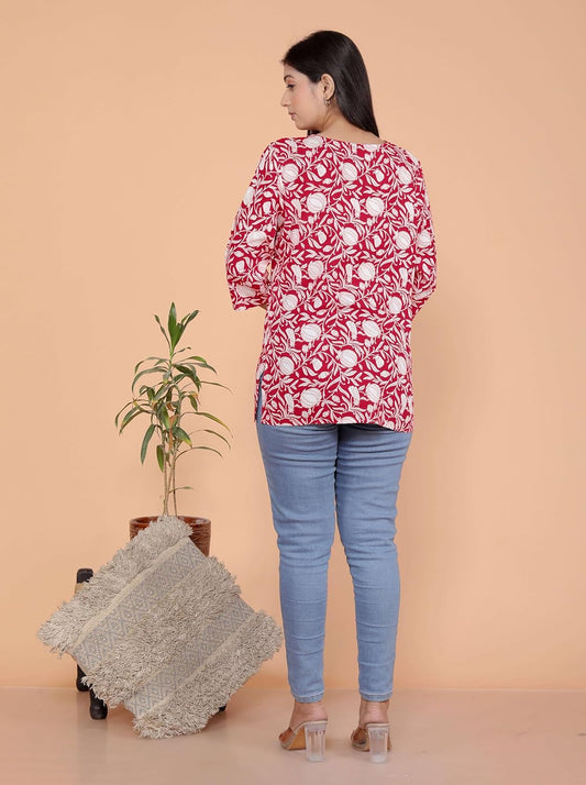 Guruji Shukarana Trading Co. Women's Short Kurti