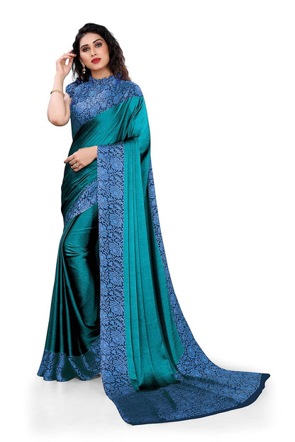 Women's Design  Printed Saree with Blouse Piece