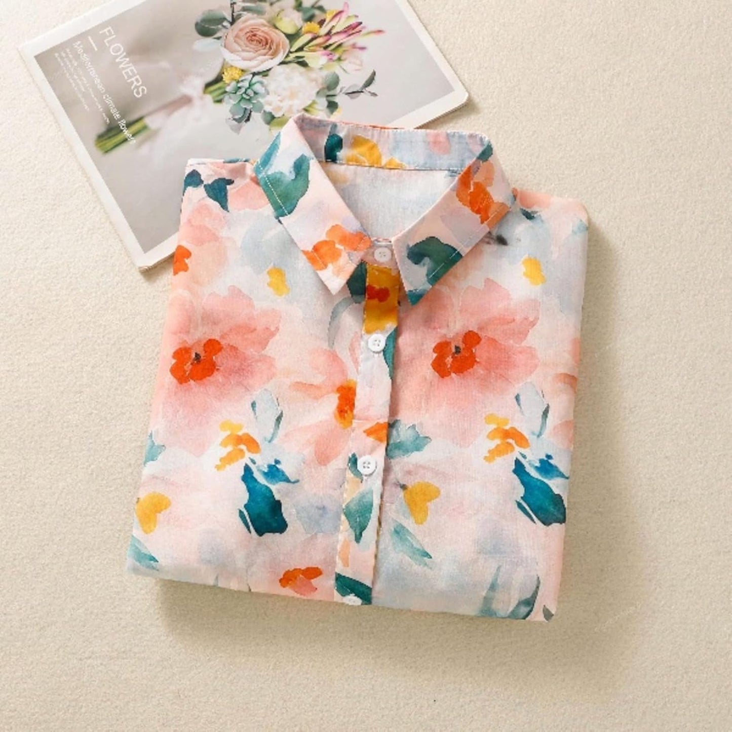 Gufrina Women Mustard Multicolor Floral Print Button