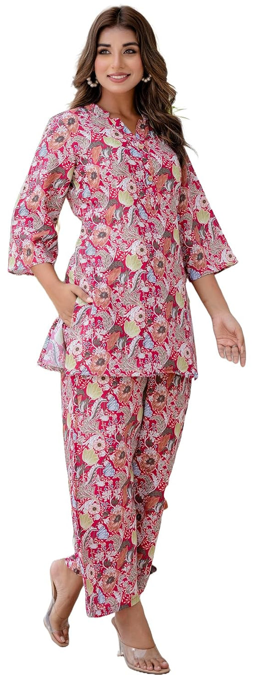 Yashika Women Trendy Printed Cotton Blend Straight