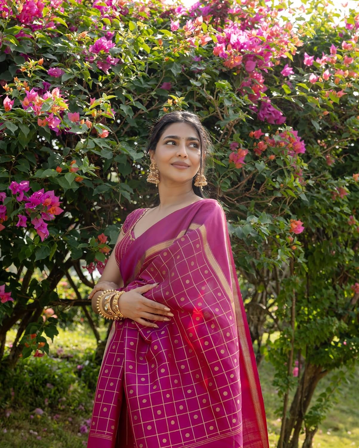 Women's Banarasi Sarees With Blouse Piece