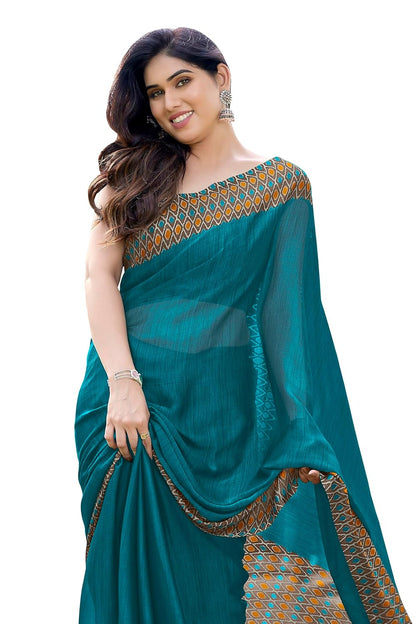 Printed Women's Saree with Blouse Piece