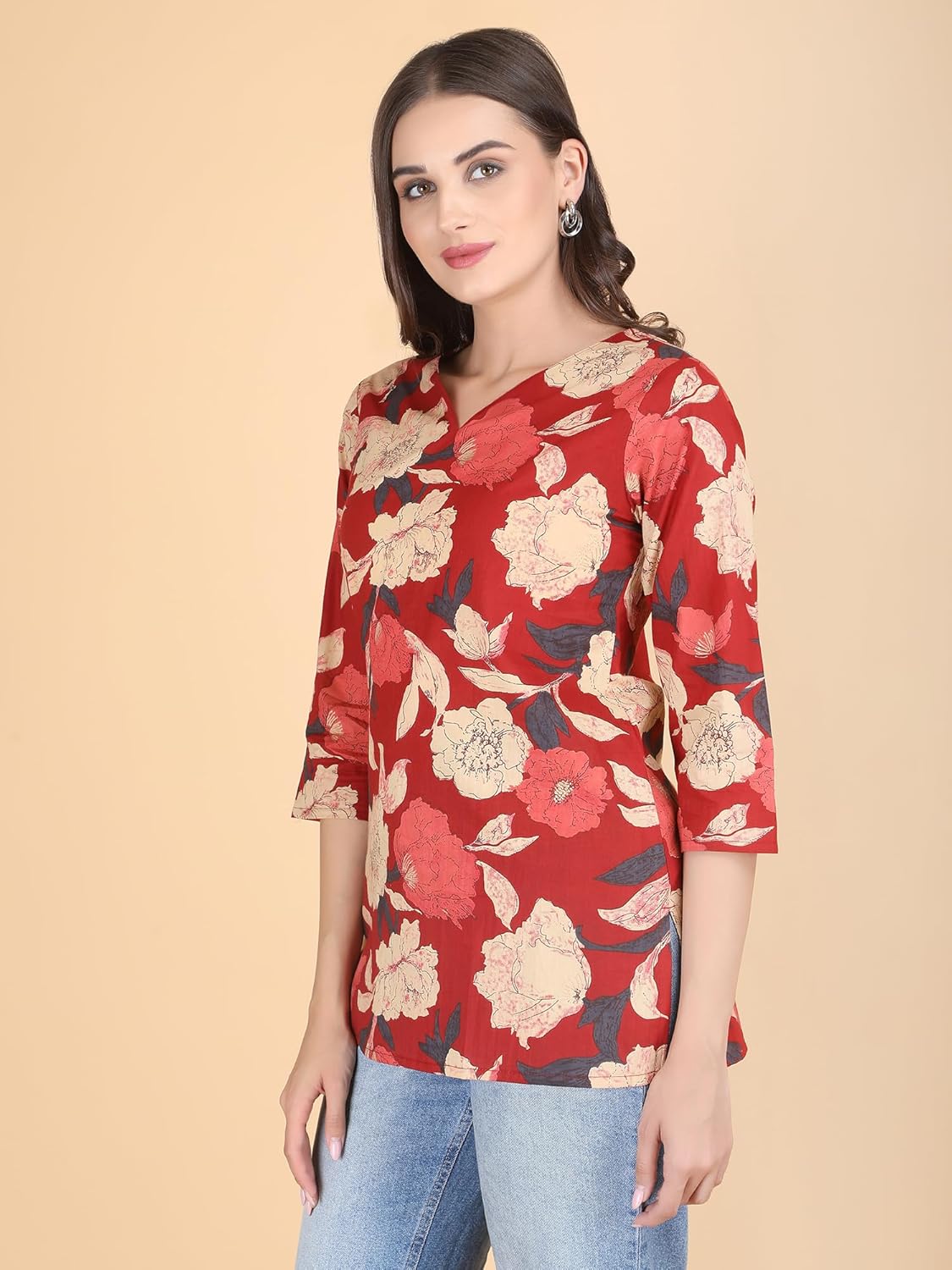 PIDAVLIYA'S Indian Women's Tunics Tops Cotton