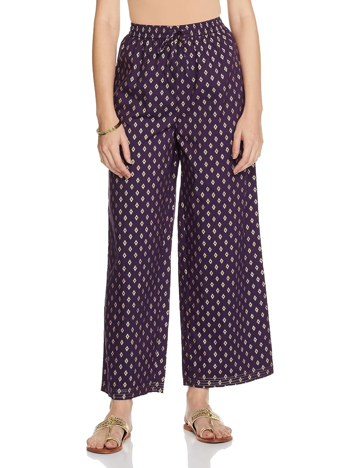 Myx Women's Solid Straight Printed Kurta and Pant