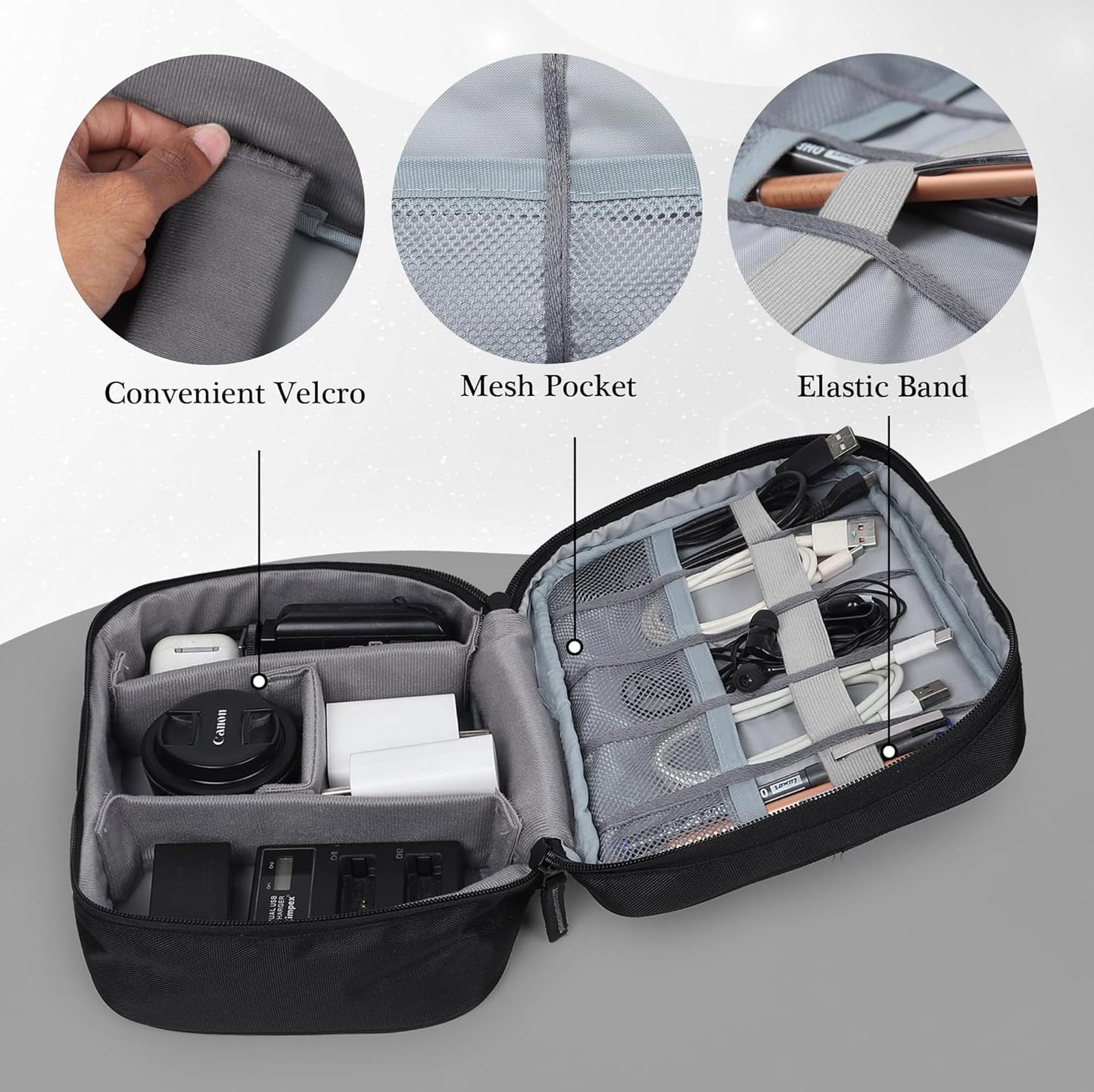 Cable Organizer Case Bag – Electronics Accessories