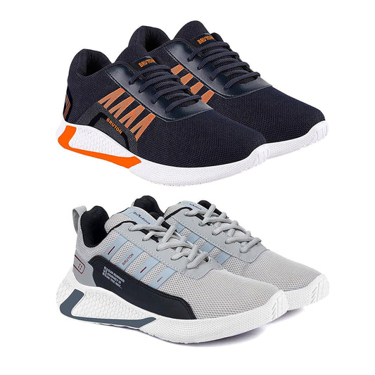 Casual Shoes for Men - Combo Pack of 2 (Blue, Grey) - alphahostel.in