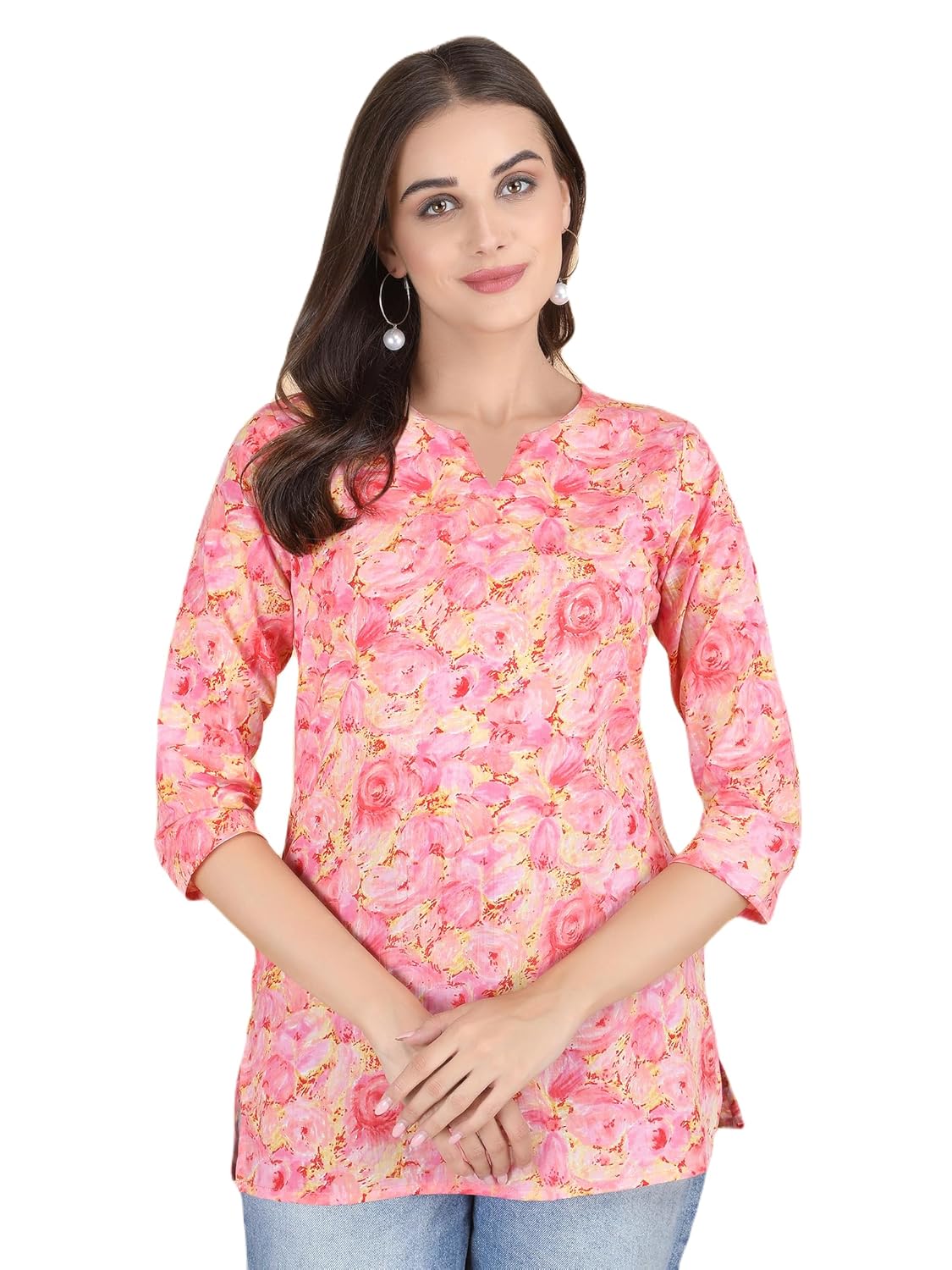PIDAVLIYA'S Indian Women's Tunics Tops Cotton