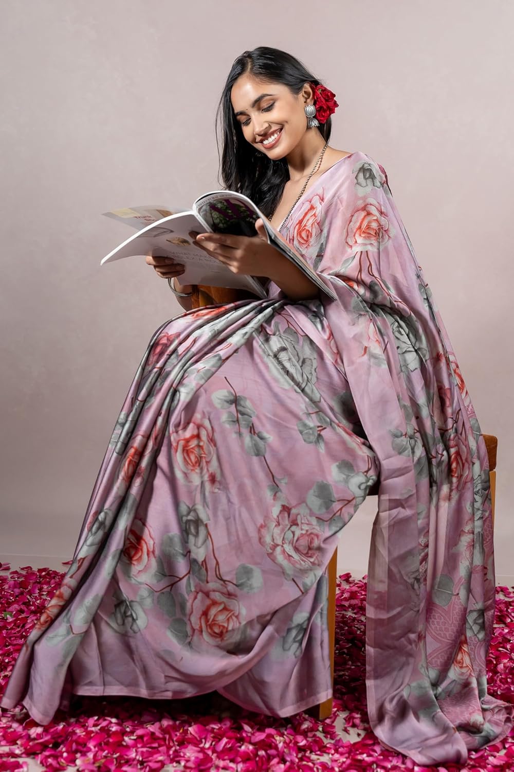 Women's Stylish Saree with Blouse Piece