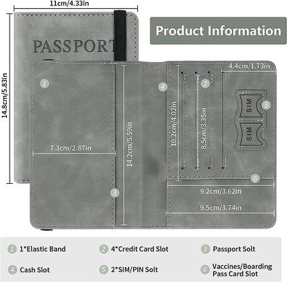 MONJAY Premium Passport Holder Cover Travel Wallet