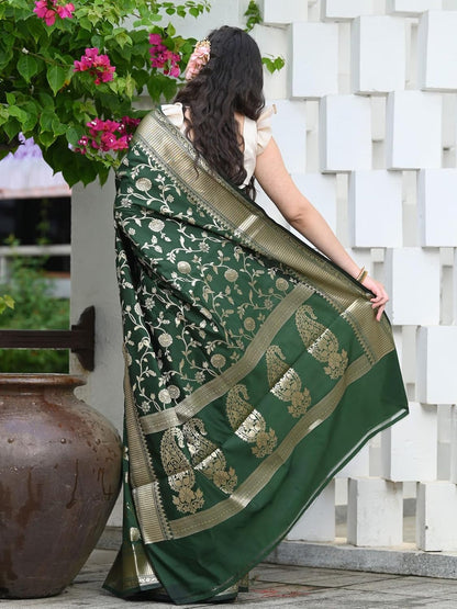 Women's Banarasi Saree Pure Kanjivaram Silk Saree