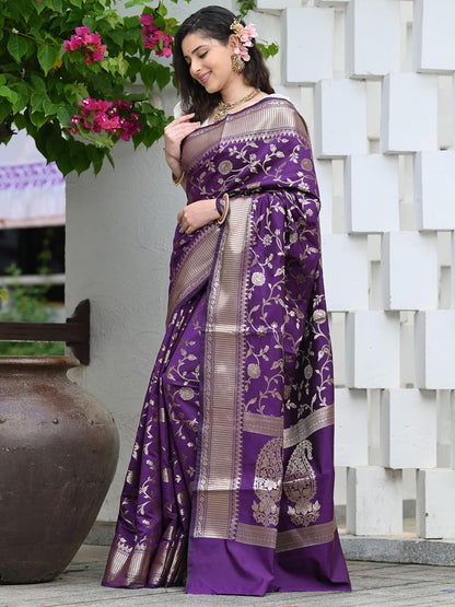 Women's Banarasi Saree Pure Kanjivaram Silk Saree