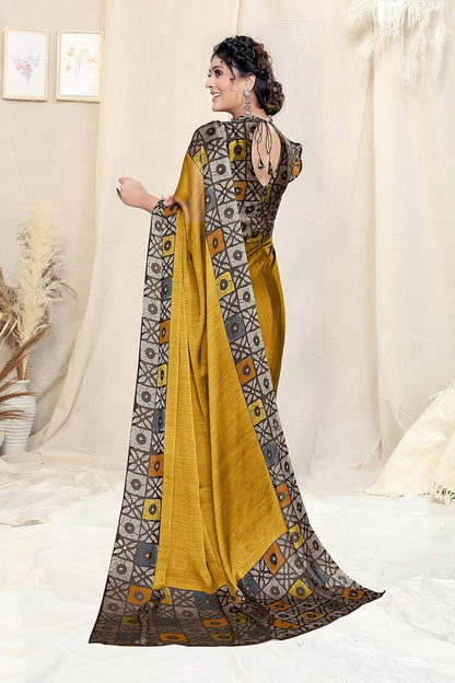 Printed Women's Saree with Blouse Piece