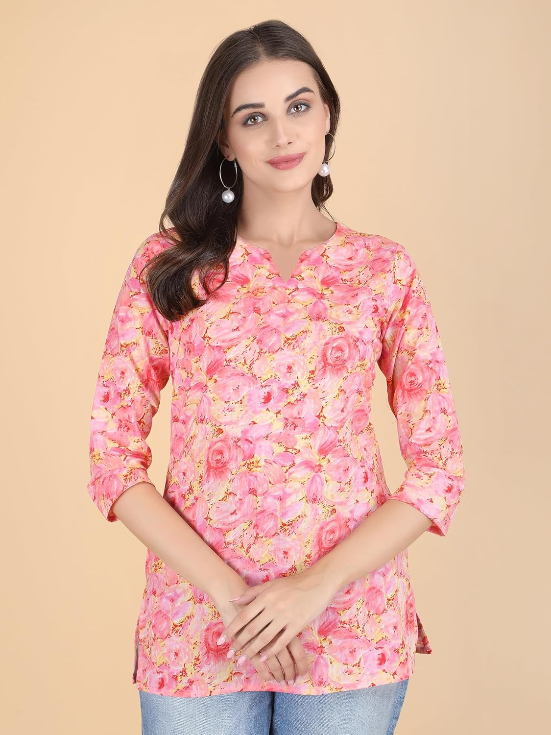 PIDAVLIYA'S Indian Women's Tunics Tops Cotton