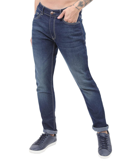 KETCH Men's Slim Fit Mid Rise Jeans