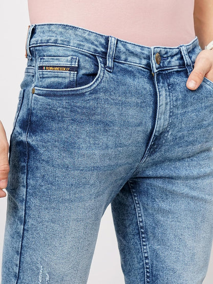 The Indian Garage Co Men Mid Rise Slim Fit Solid