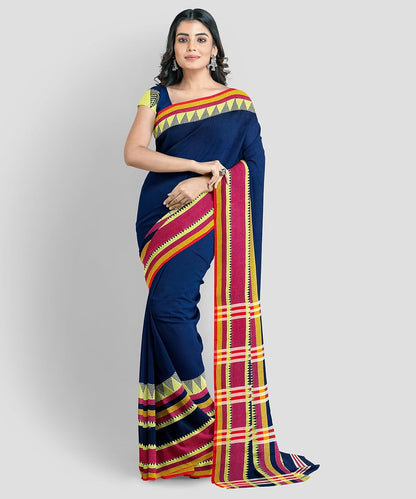 Handloom Saree With Unstitched Running Blouse Piece