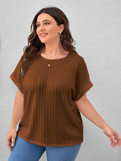 Zilcon Womens Dressy Casual Business Work Tops Summer Half Sleeve Shirts Boat Neck Jacquared Tshirts