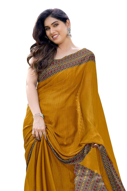 Printed Women's Saree with Blouse Piece