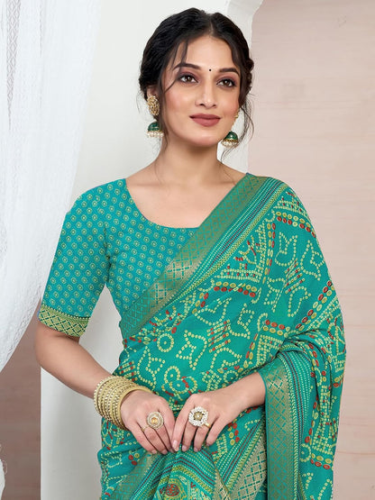 Women's Chiffon Printed Saree