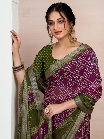 Women's Chiffon Printed Saree