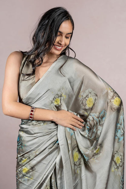 Women's Stylish Saree with Blouse Piece