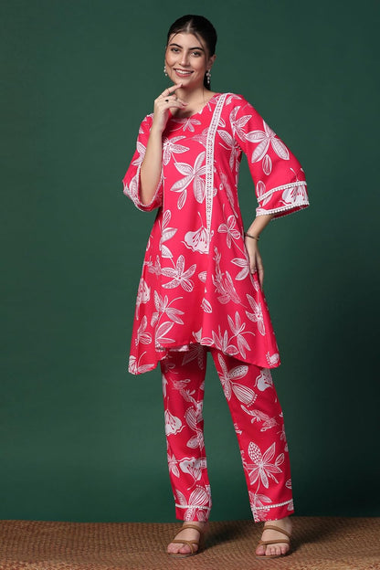 Fashion Dream Cotton Blend Women's Printed Kurta