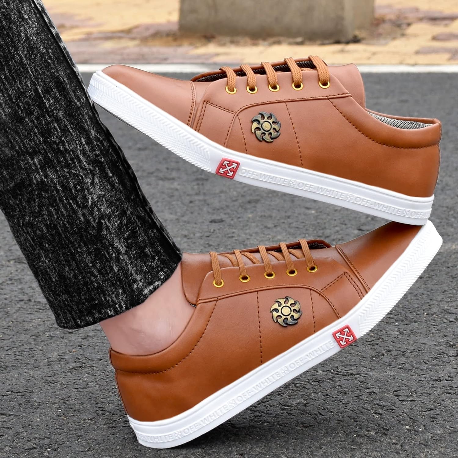 LE GREEM Men's Synthetic Lace-Ups Stylish Sneakers - alphahostel.in