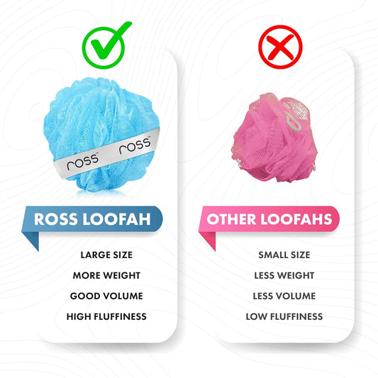 ross Large Bath Loofah Sponge Scrubber Exfoliator