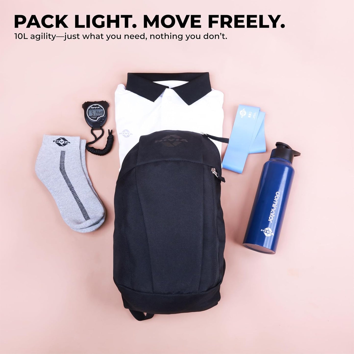 Nivia Polyester Pulse 2.0 Backpack For unisex