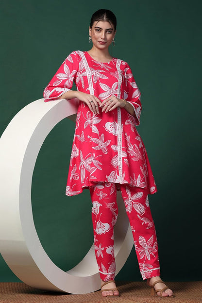 Fashion Dream Cotton Blend Women's Printed Kurta