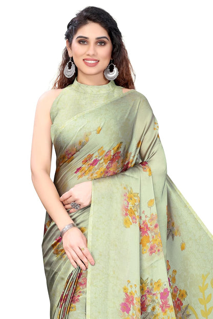 Women's Stylish Saree with Blouse Piece