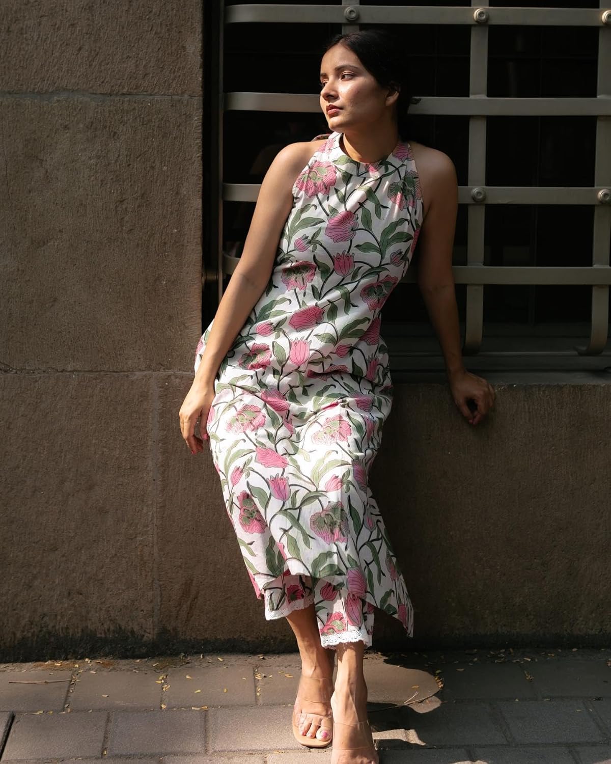 Women's Rayon Blend Straight Block Printed Kurta & Pant